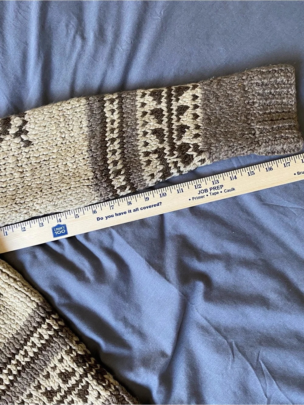 Polo by Ralph Lauren Cream and Brown Fair Isle Shawl Collar Cardigan